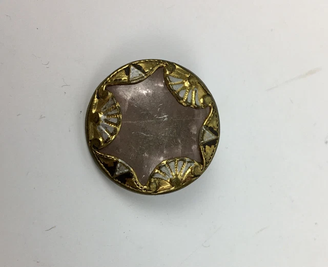 Ancien Bouton Art Deco Antique Button