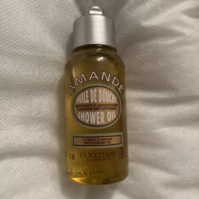 L'Occitane Amande Cleansing & Softening Shower Oil w/Almond Oil 75ml Travel Size