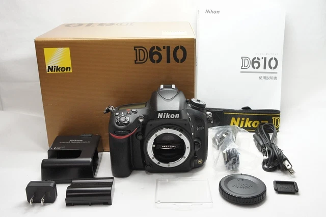 Nikon D610 24.3MP Digital SLR Camera Black Body Only w/ Box #230127x