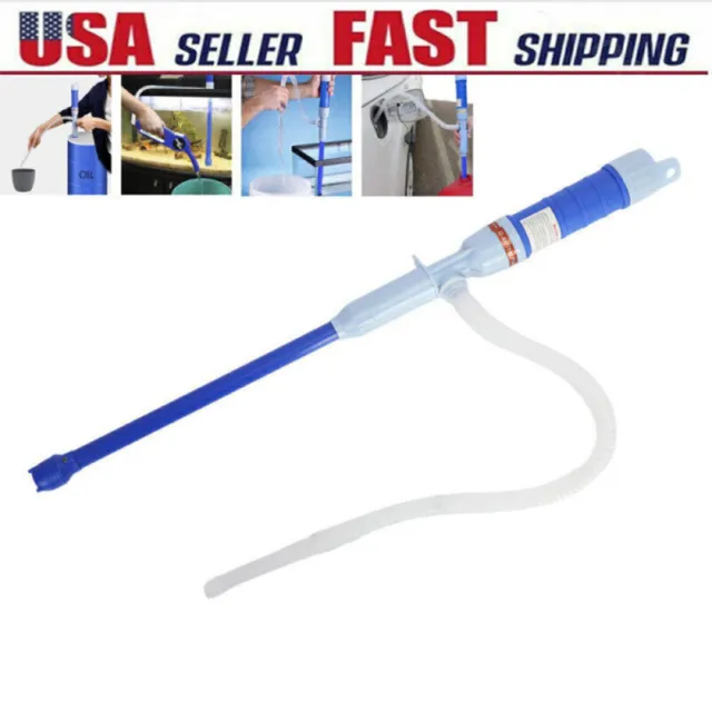 Battery Powered Electric Liquid Transfer Siphon Pump for Gas Fuel Oil Water USA