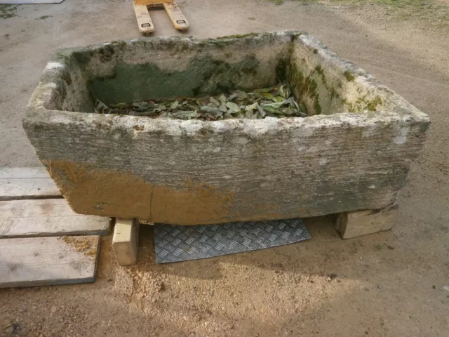 Very large hand carved  antique stone trough