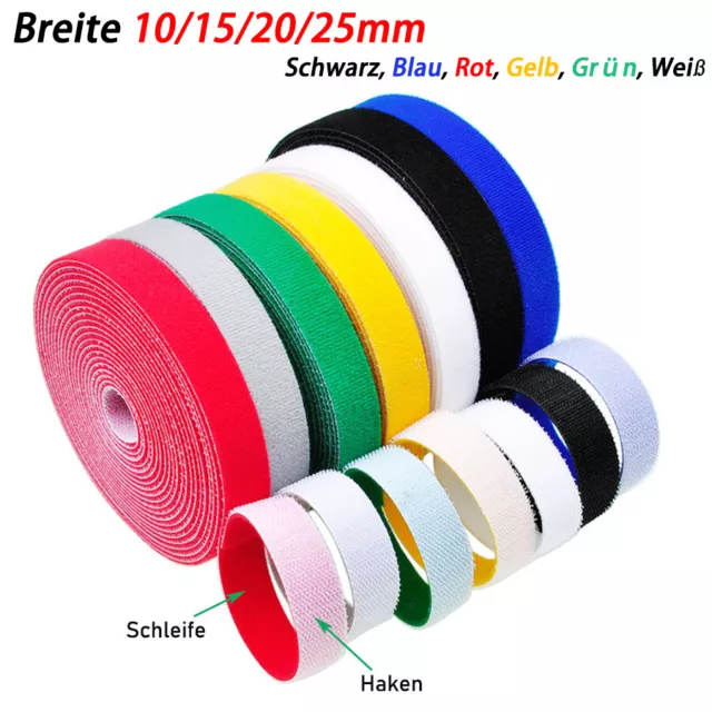 10/15/20/25 mm Rolle Klettband Beidseitig, Klettband, Back To Back, Kabelbinder