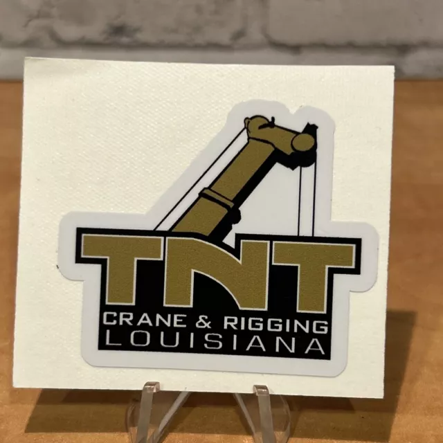 TNT  Crane & Rigging  Louisiana Gold Hardhat Sticker Hard Hat