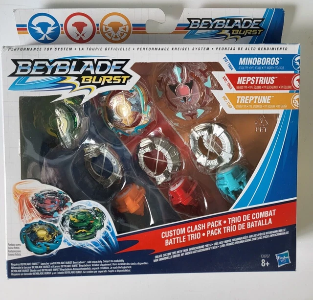 Hasbro Beyblade Burst QuadDrive – Set De Combat Interstellar Drop, Toupie 4-en-1, Multicolore, Dès 4 Ans