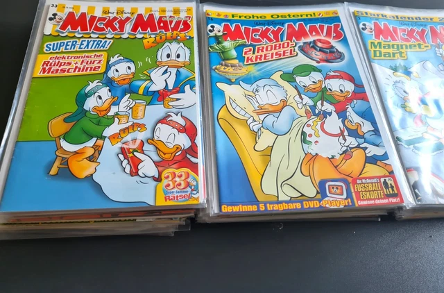 Micky Maus Hefte Nr.2-52 2006 Kpl. mit 55 Beilagen in Hülle +Bord (500)