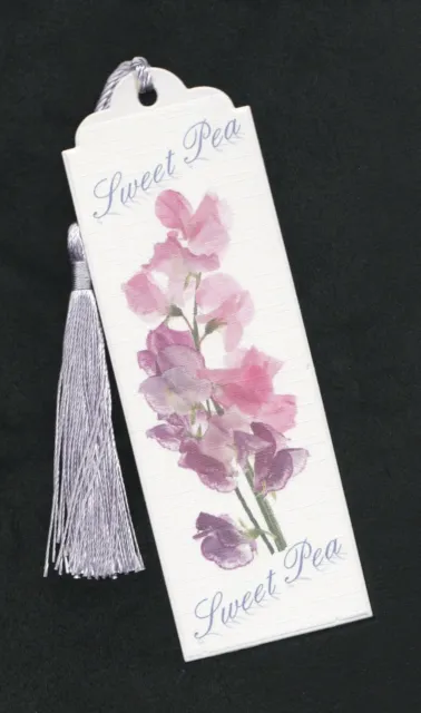 Sweet Pea Floral Book Marker Bookmark - Birthday Gift Female Teacher Gift