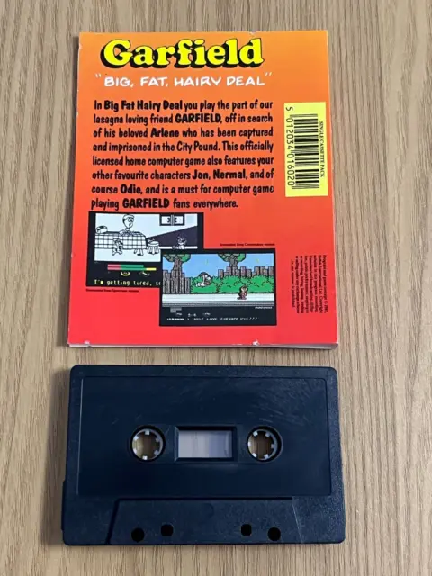 Edge Garfield Big Fat Hairy Deal Vintage Commodore 64 Kassette - vollständig getestet..! 12