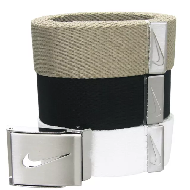 Nwt !! Nike Golf Men's Web Belt 3 In 1 Pack Multi  Color Up To 42"