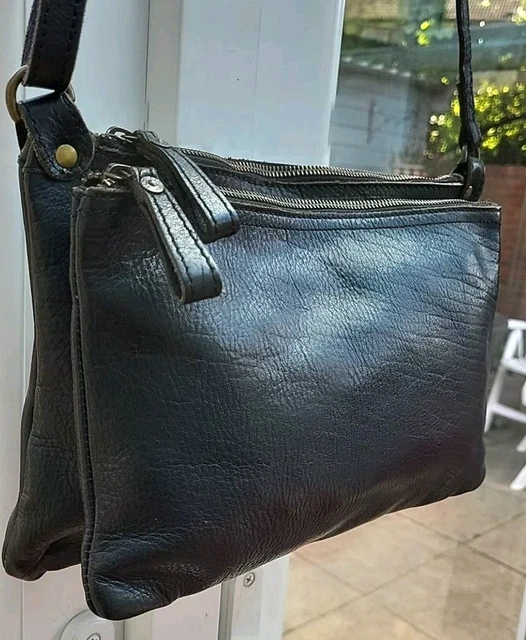 Fat face black leather bag clearance