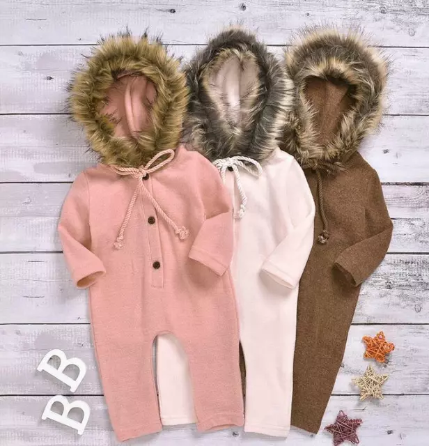 Newborn Infant Baby Boy Girl Kids Cotton Romper Jumpsuit Bodysuit Clothes Outfit