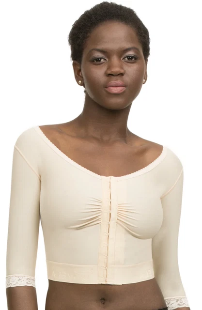 ISAVELA COMPREXX WEAR BOLERO VEST with SLEEVES SZ Medium COMPRESSION BUST/ARMS