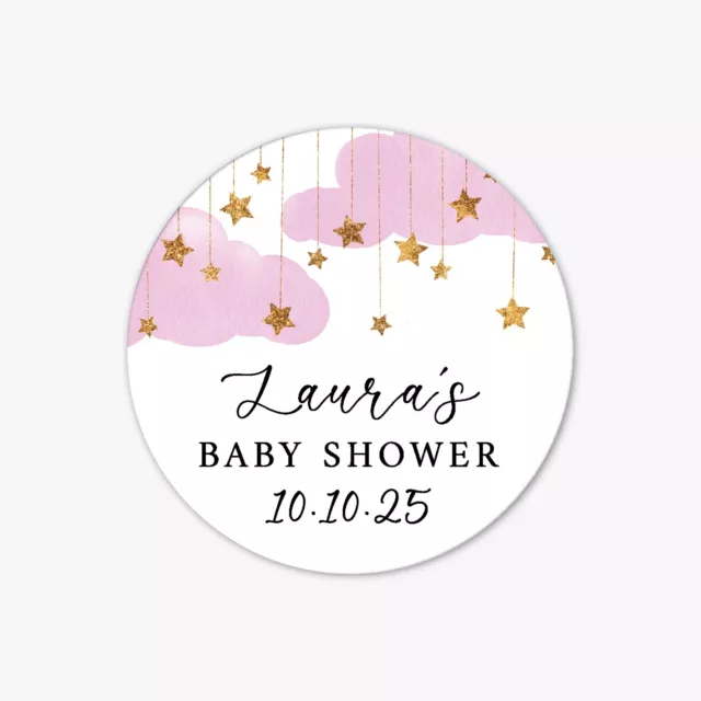 Baby Shower Stickers Personalised Thank You Stickers Baby Shower Labels