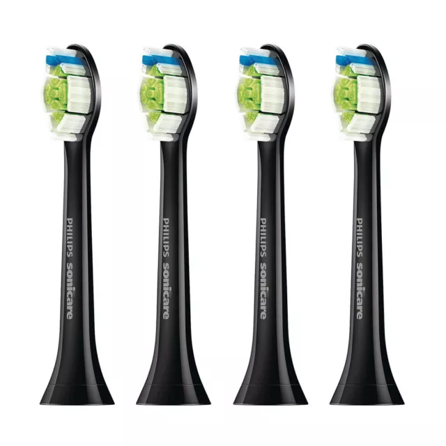 4x Brossettes de rechange Brosses Philips Sonicare HX6064, Noir, Original 2