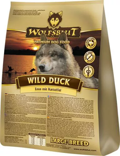 Wolfsblut Wild Duck Large Breed Ente & Kartoffel Hundefutter 2kg