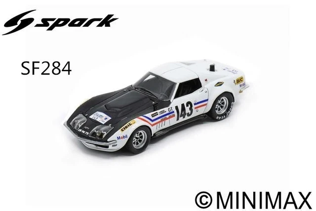 Chevrolet Corvette C3 2 12 Heures de Sebring 1980 Spark SUS178 - Miniatures Autos Motos