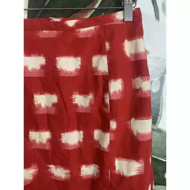 ANTHROPOLOGIE COREY LYNN Calter Size 6 Ackee Pencil Skirt Red White ...
