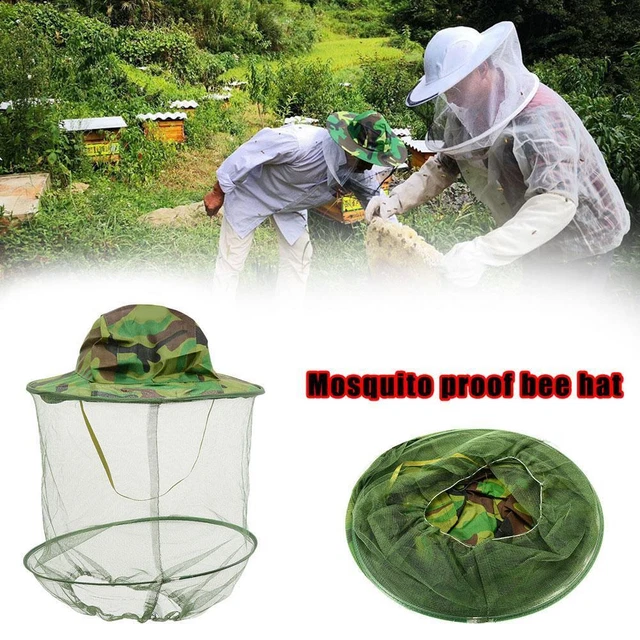 Beekeeping Cowboy Mosquito Bee Insect Net Veil Hat Protector Head Hat Face L8H1