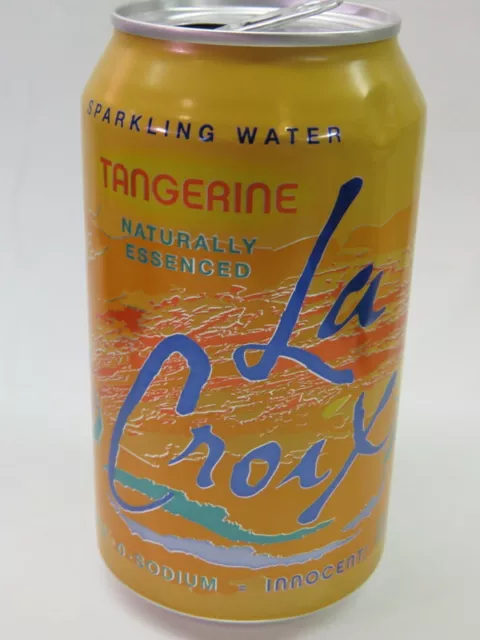 Craft Can ~ LACROIX Beverages La Croix Tangerine Sparkling Water ~ Hayward, CA