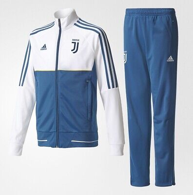 Tuta Juventus Adidas Junior 2017/18 Tracksuit Juve Bianco Blu