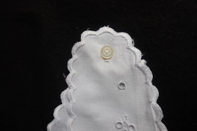Ancienne chemise de jour / nuit en coton brodé époque 1900 J L 4