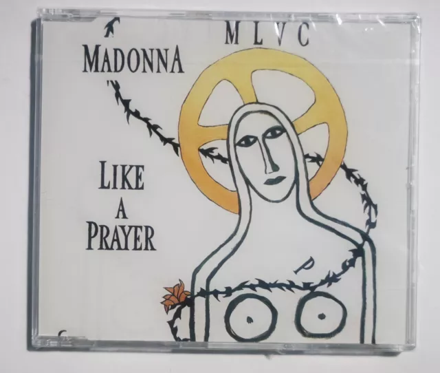 MADONNA CD Like A Prayer 3 Track EXT REMIX German for UK 1995  5" YELLOW SEALED