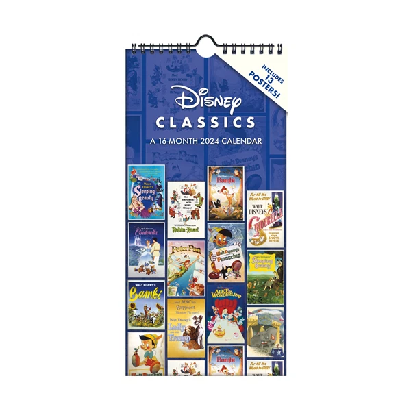 TRENDS INTERNATIONAL 2024 Disney Classic Posters Mini Poster Calendar w