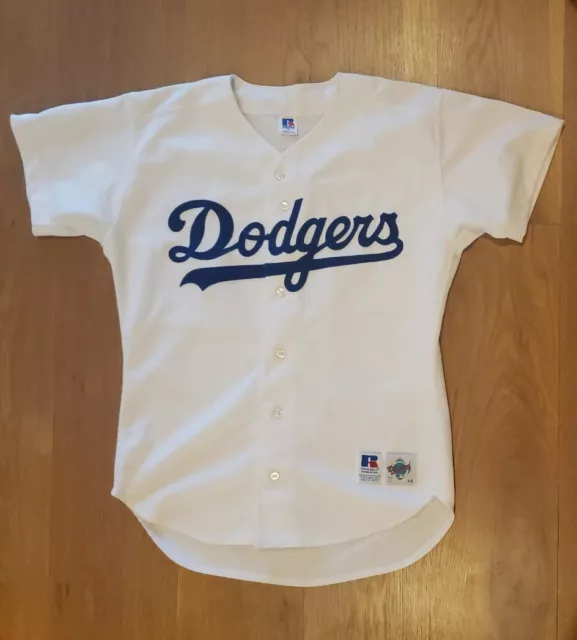 Authentic Russell Diamond Collection Los Angeles Dodgers Blank MLB Jersey 44