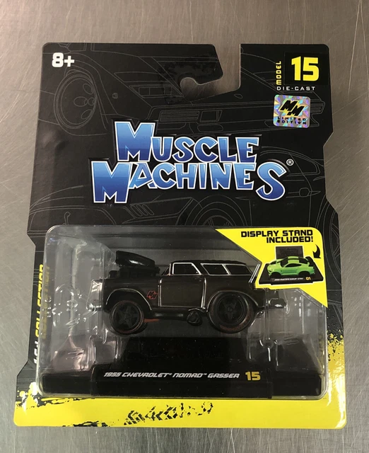 MAISTO CHASE MUSCLE Machines 1955 Chevy Nomad Gasser Limited Edition 1/