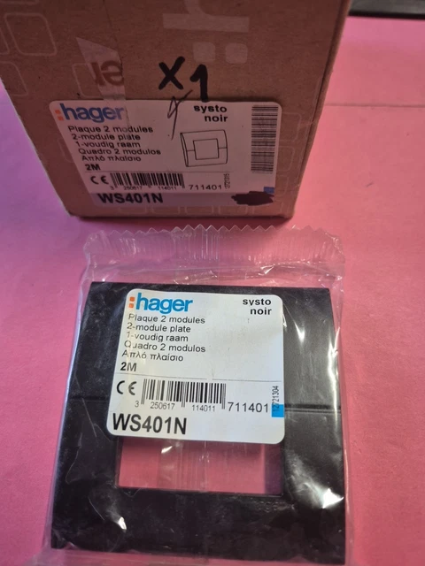 HAGER WS001T - 1 Interrupteur va-et-vient Systo 10A 2 modules - coloris TITANE EUR 8,90 - FR