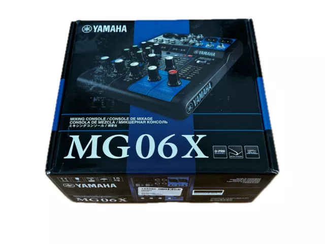 Yamaha MG06X 6-Kanal Mischpult - Analogmixer - Neu Nie Benutzt