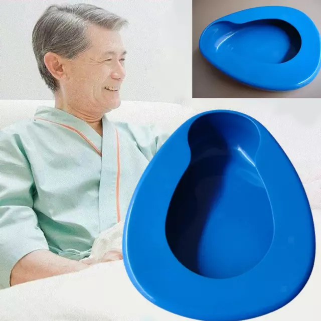 Tragbare Glatte Bettpfanne Sitz Urinal für Bettlägerige Patienten Inkontinenz