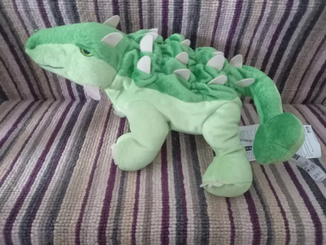 Giocattolo morbido uovo reversibile Jattelik Ikea Ankylosaurus peluche dinosauro verde 37 cm