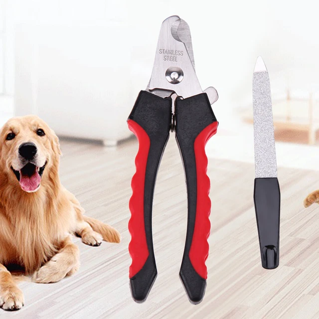 Tagliaunghie per cani in acciaio inox con falce professionale utensili per animali domestici
