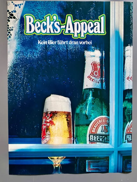 Beck´s Appeal Bier retro 70s Original 1971 Vintage Werbung Advert Reklame