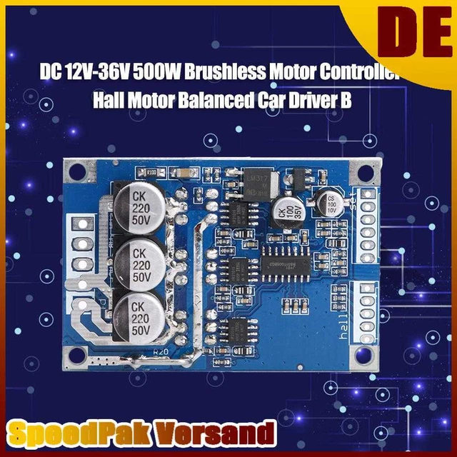 NEU Hall Motor Balanced Car Driver Board 500W Brushless DC Motor Controller Modu