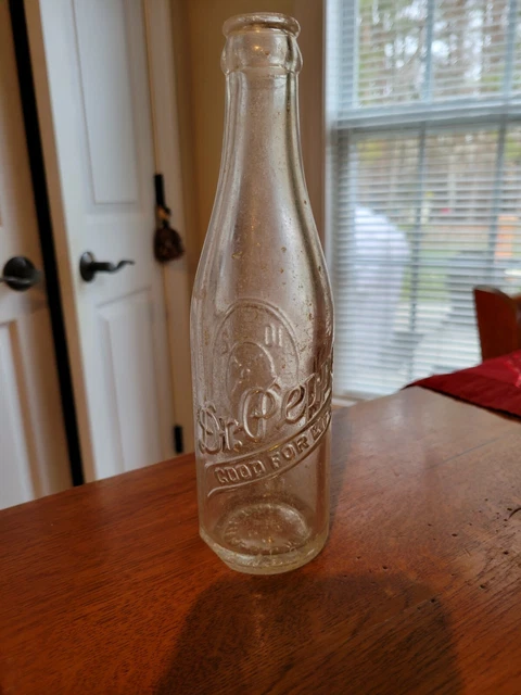 RARE VINTAGE Dr. Pepper Good For Life! 6 1/2oz Embossed Bottle