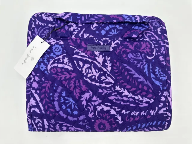 Vera Bradley PAISLEY AMETHYST Hanging Organizer Travel Cosmetic NWT