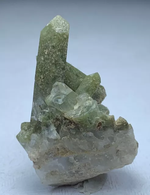 30Ct Beautiful Natural Color Chlorine Quartz Bunch Crystal Specimen Frm Pakistan