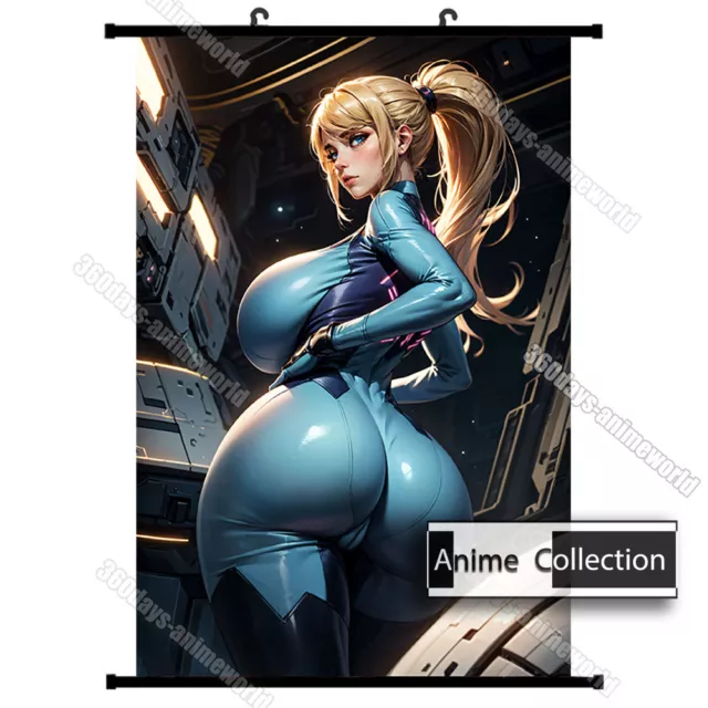 Anime Game Poster Role Samus Bodysuit Painting Wall Scroll Poster 60x90cm