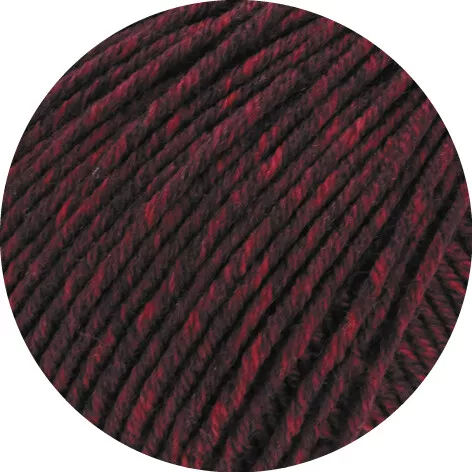 Wolle Kreativ! Lana Grossa - Cool Wool Big Melange - Fb. 7352  schwarzrot 50g