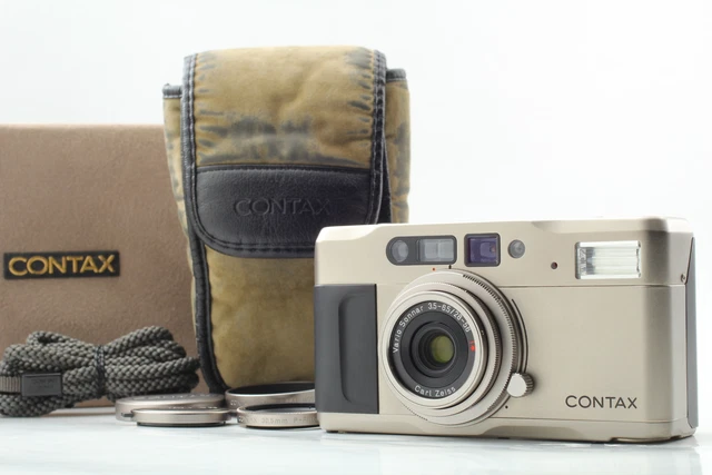 [Near MINT w/ Case & Strap] Contax TVS Point & Shoot 35mm Film Camera from JAPAN