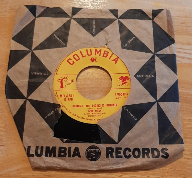 Gene Autry 45 If It Doesn't Snow on Christmas / Rudolph the Red Nosed Reindeer