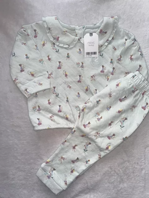 BNWT NEXT Baby Girls Quilted Fairy Jogger Set Size Age 18-24 Months