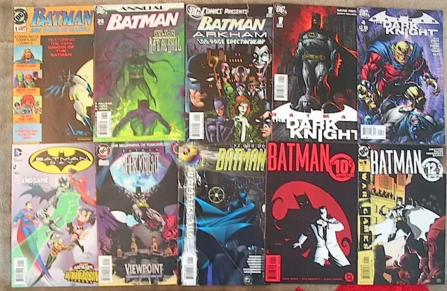BATMAN 10 Various Comics Annual 26 1,000,000 Arkham David Finch The Dark Knight