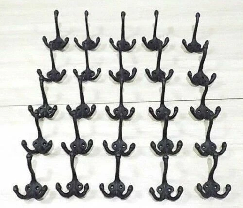 25 Cast Iron Coat Hooks Hat Hook Wall Hall Tree Hardware School Hooks Entryway
