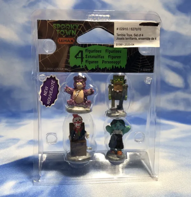 NEW 2020 Lemax Spooky Town Accessory "Terrible Toys, Set of 4" #02910 NIP