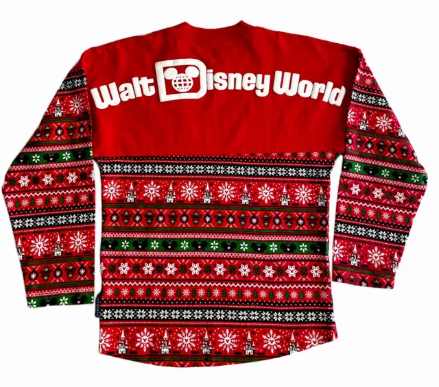Walt Disney World 2018 Christmas Ugly Sweater Spirit Jersey KIDS Small New