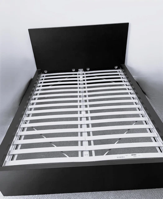 IKEA SULTAN LUROY Double Bed Black £125.00 PicClick UK