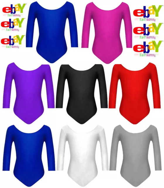 UK Only Uniform Girls Gymnastics Leotards Ballet Dance  Stretch Lycra Leotard