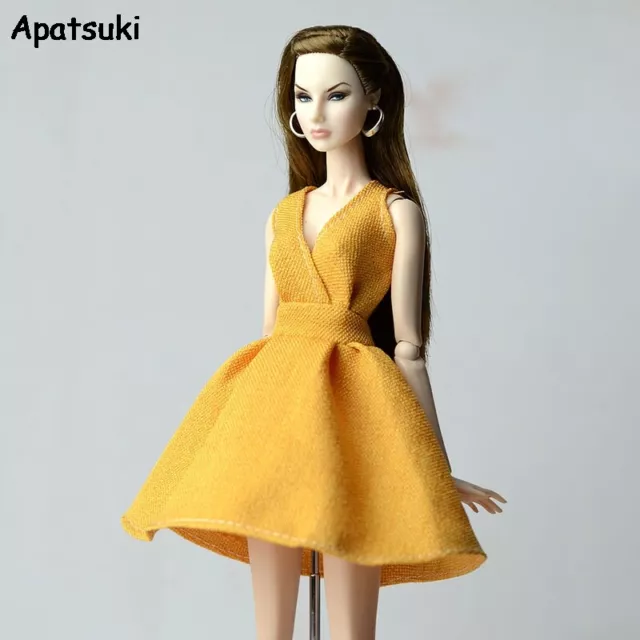Orange Classical Doll Dress For 11.5" Doll Clothes Party Gown Outfits Kid Gift
